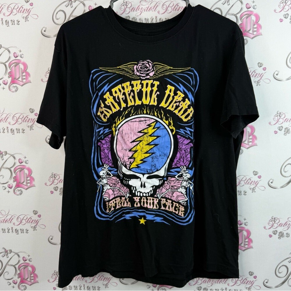 Grateful Dead T-shirt tee shirt purple blue black pink yellow Graphic T-Shirt